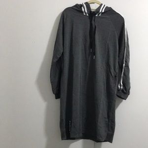 Hoodie Dress w/ Stripe Detail